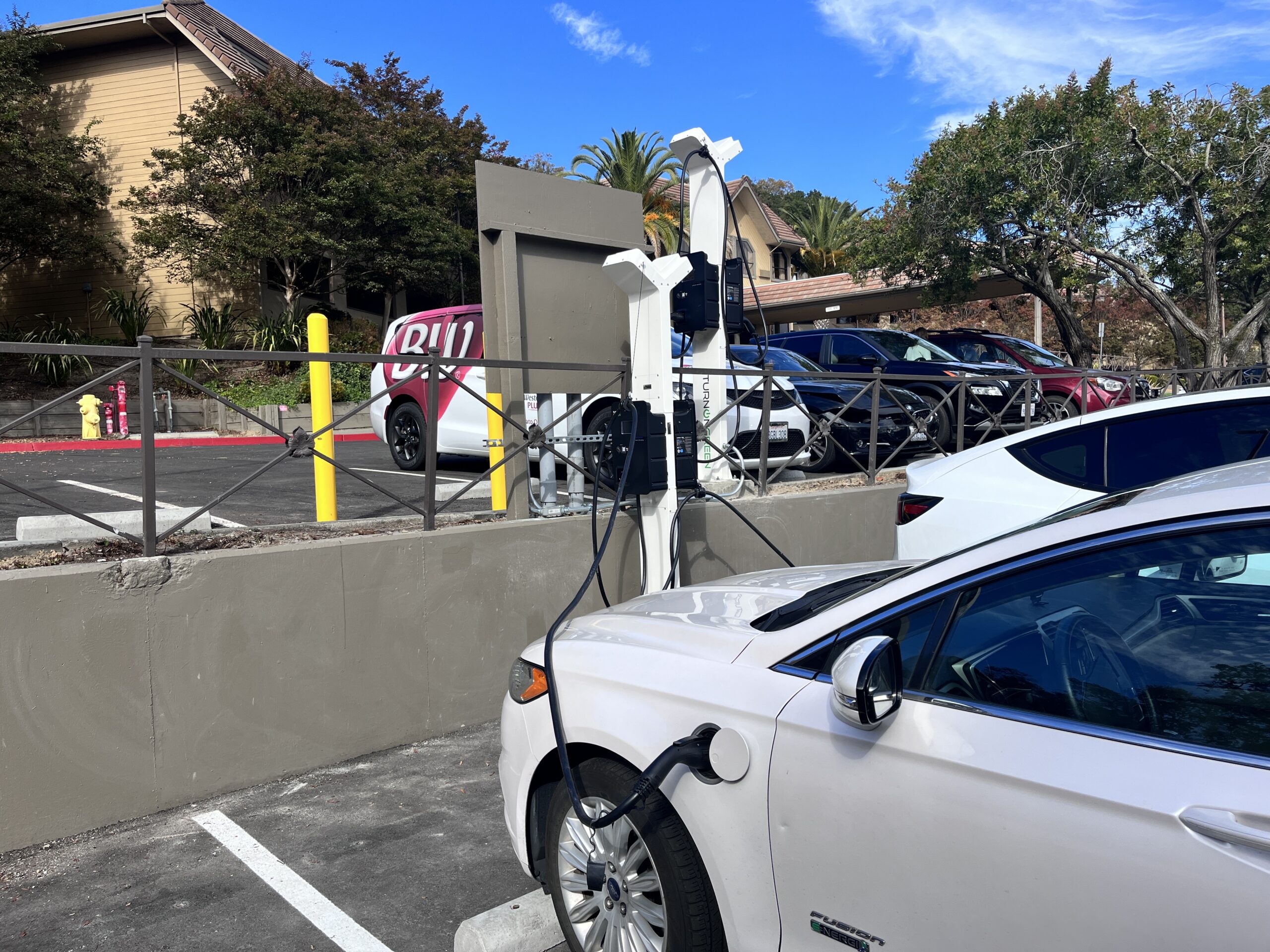 Hotel EV charging installation — Novato Oaks