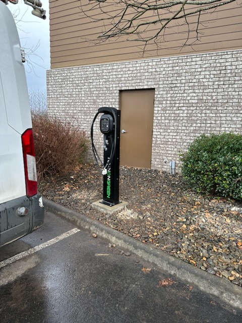 Hotel EV charging installation — Waterfront